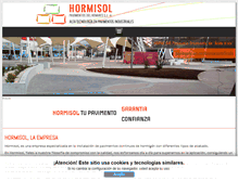 Tablet Screenshot of hormisol.com